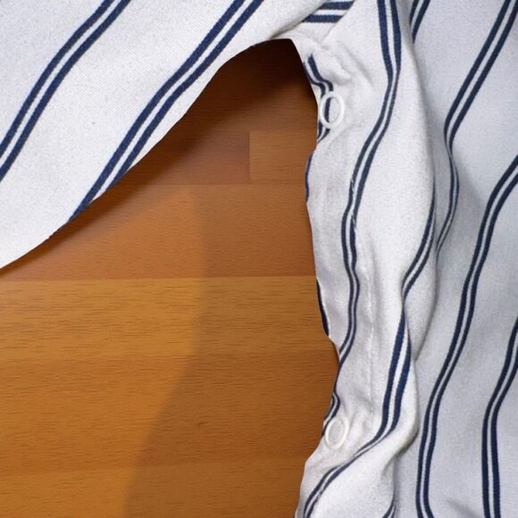 Vintage Ship Ahoy One Piece Leg Snap Outfit Size 3-6 Months - Picture 5 of 5